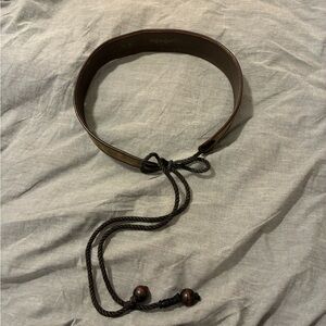 vintage 1970svYves Saint Laurent suede and rope belt